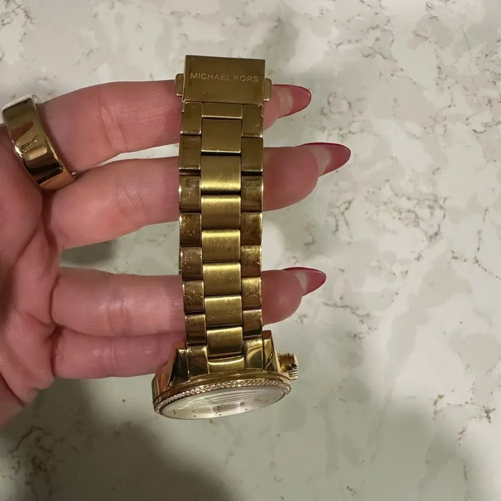 Michael Kors Radiant Gold Chronograph Watch